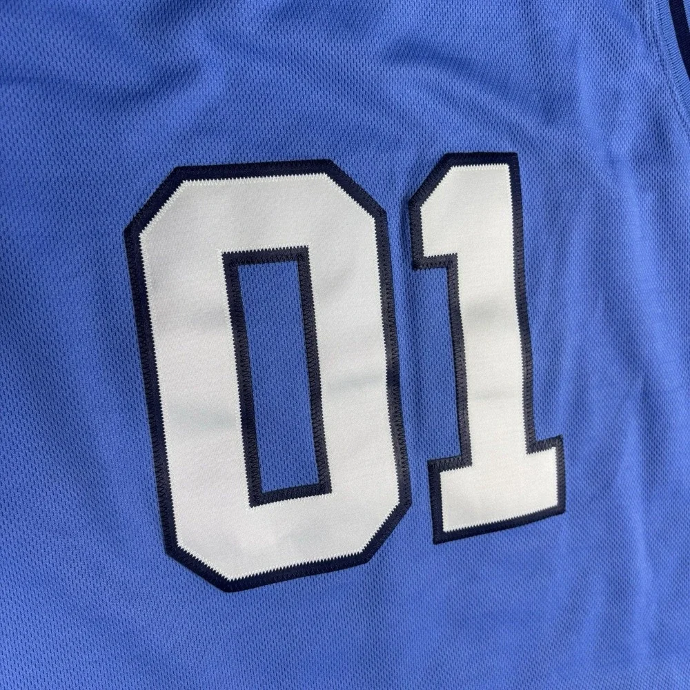North Carolina Tar Heels Jersey Mens XL Blue #01 Foot Locker NCAA Basketball